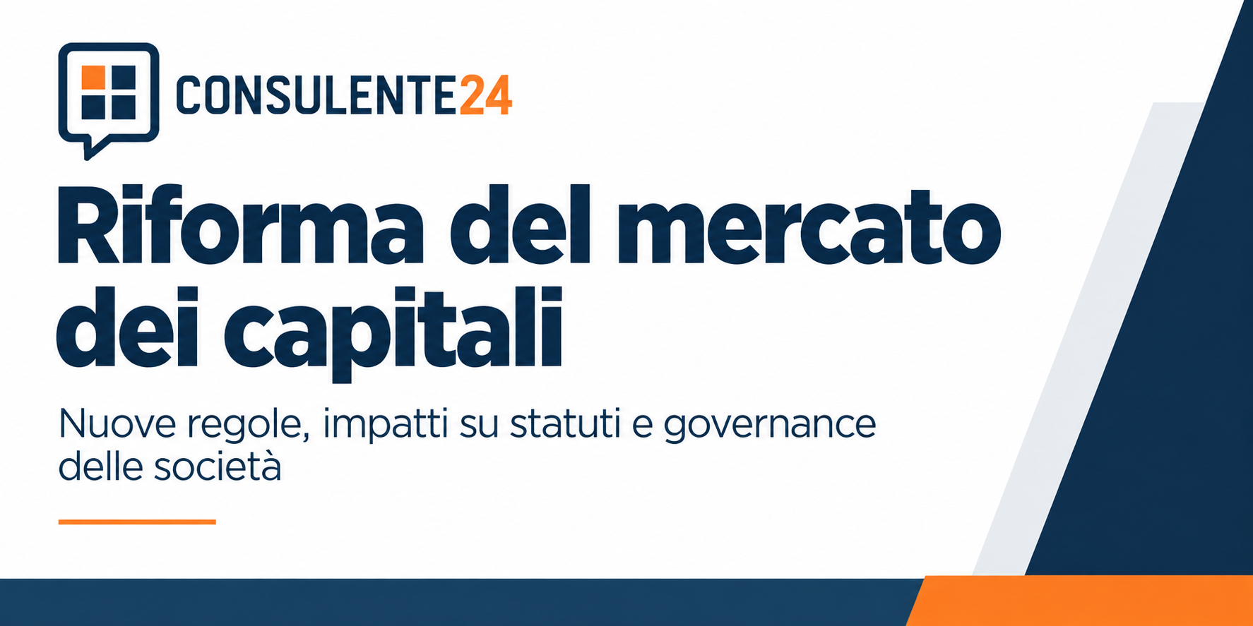 Riforma del mercato dei capitali